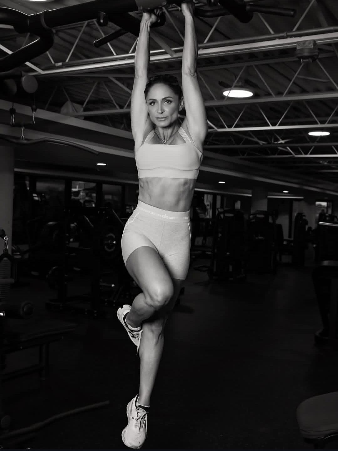 Juliana training with a client
